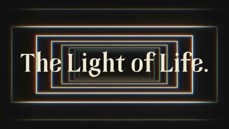 The Light of Life graphic from New and Living Way