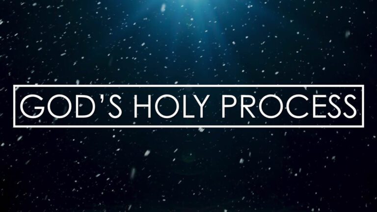 God's Holy Process Graphic from New and Living way