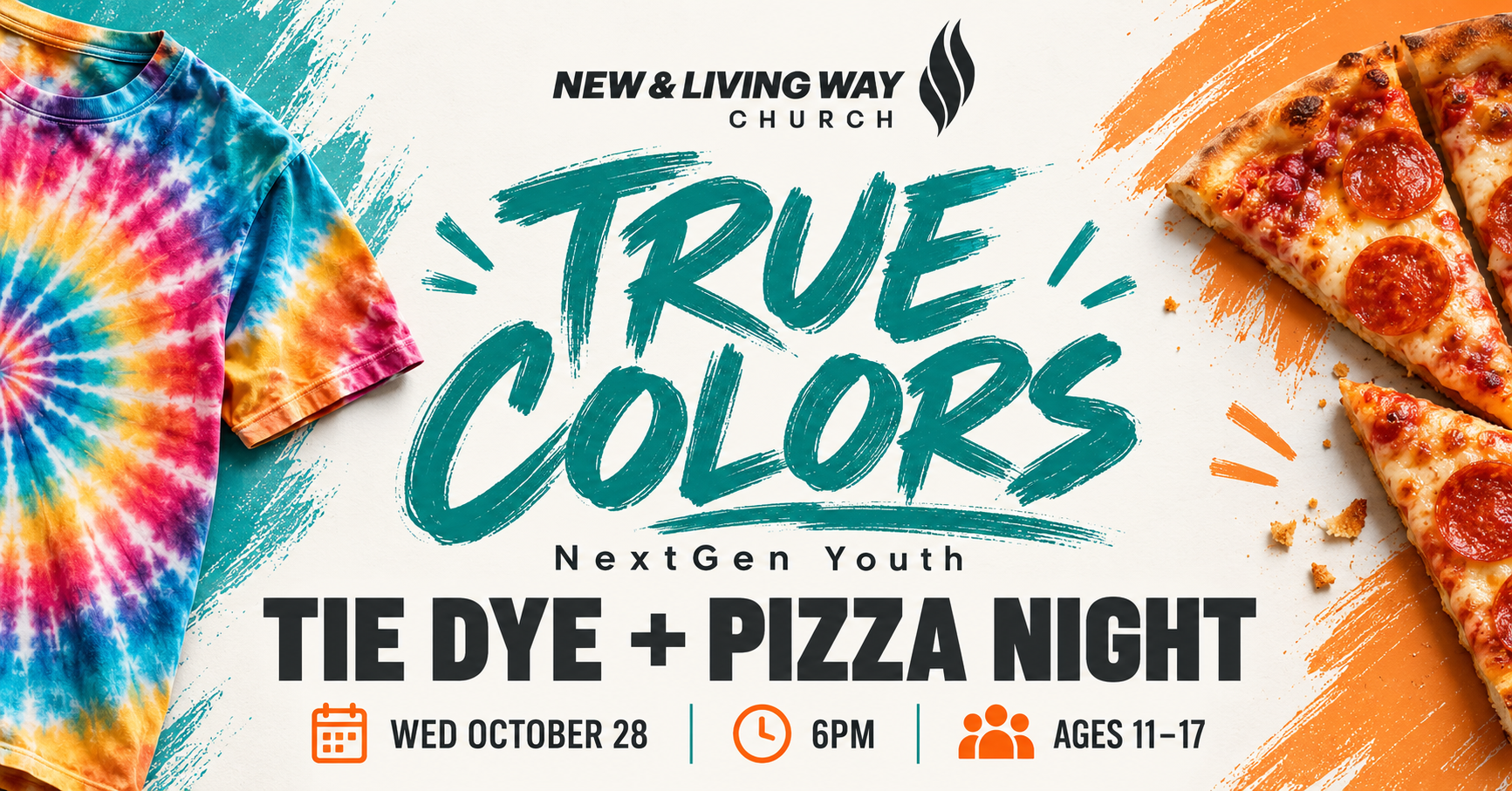 True Colors – NextGen Youth Tie Dye and Pizza Night